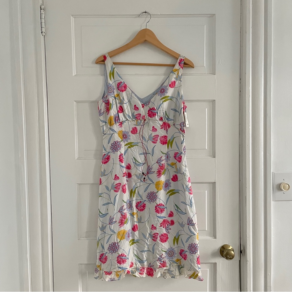 Tahari Silk Floral Mini Dress